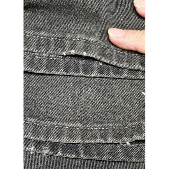 VINTAGE 2000 LEVIS 550 WOMENS JEANS SZ 14 R (32×28) RELAXED FIT TAPERED BLACK - Picture 8 of 16